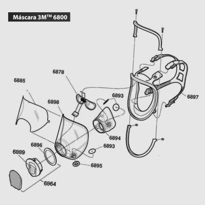 Recambios Media Máscara 3M™ 6800