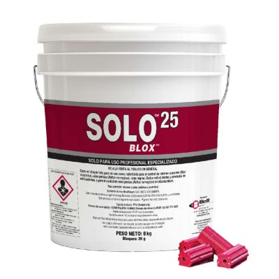 Solo® 25 Blox - Bloque Brodifacoum al 0,0025% - 8kg