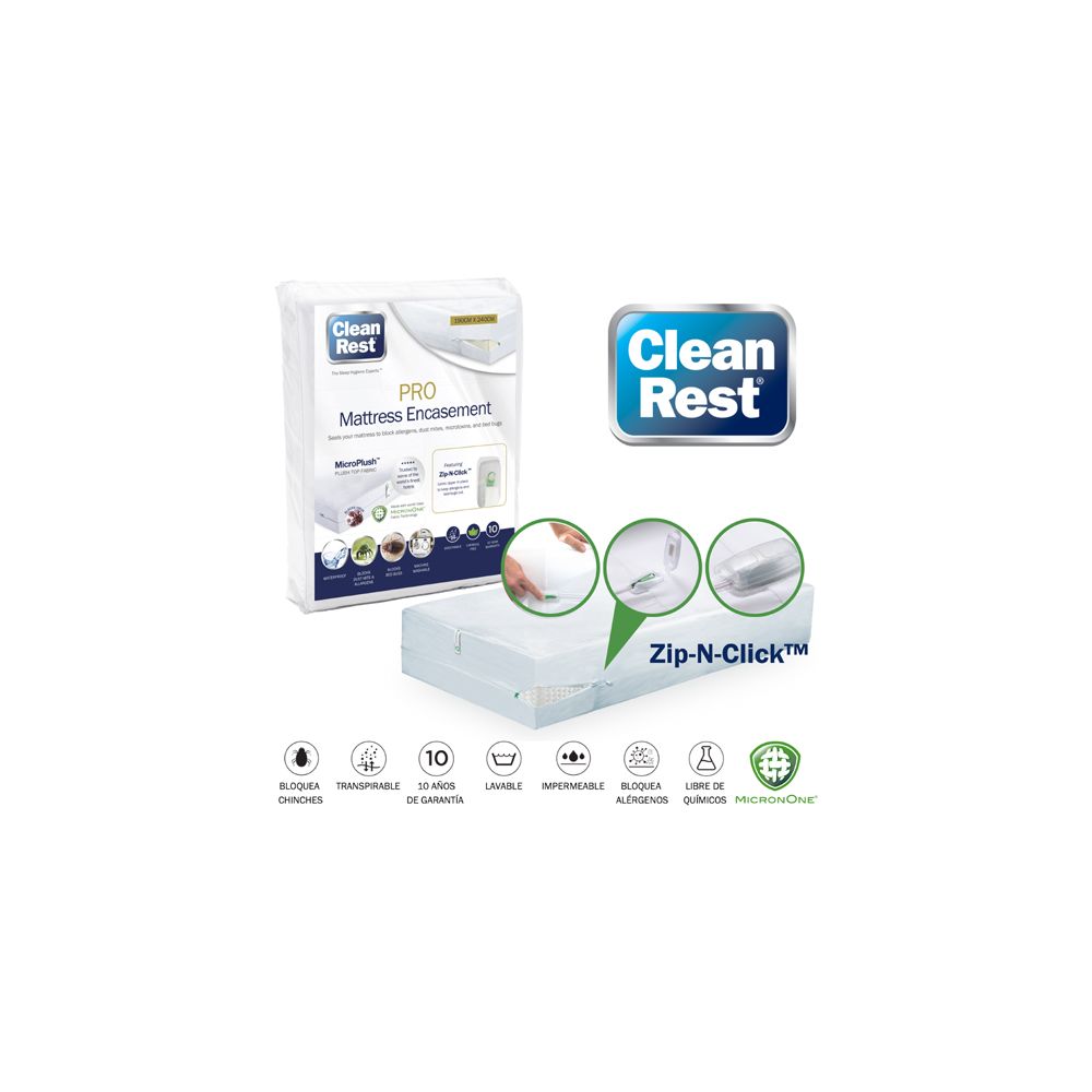 CleanRest PRO®: Fundas Protectoras de Colchón - 1