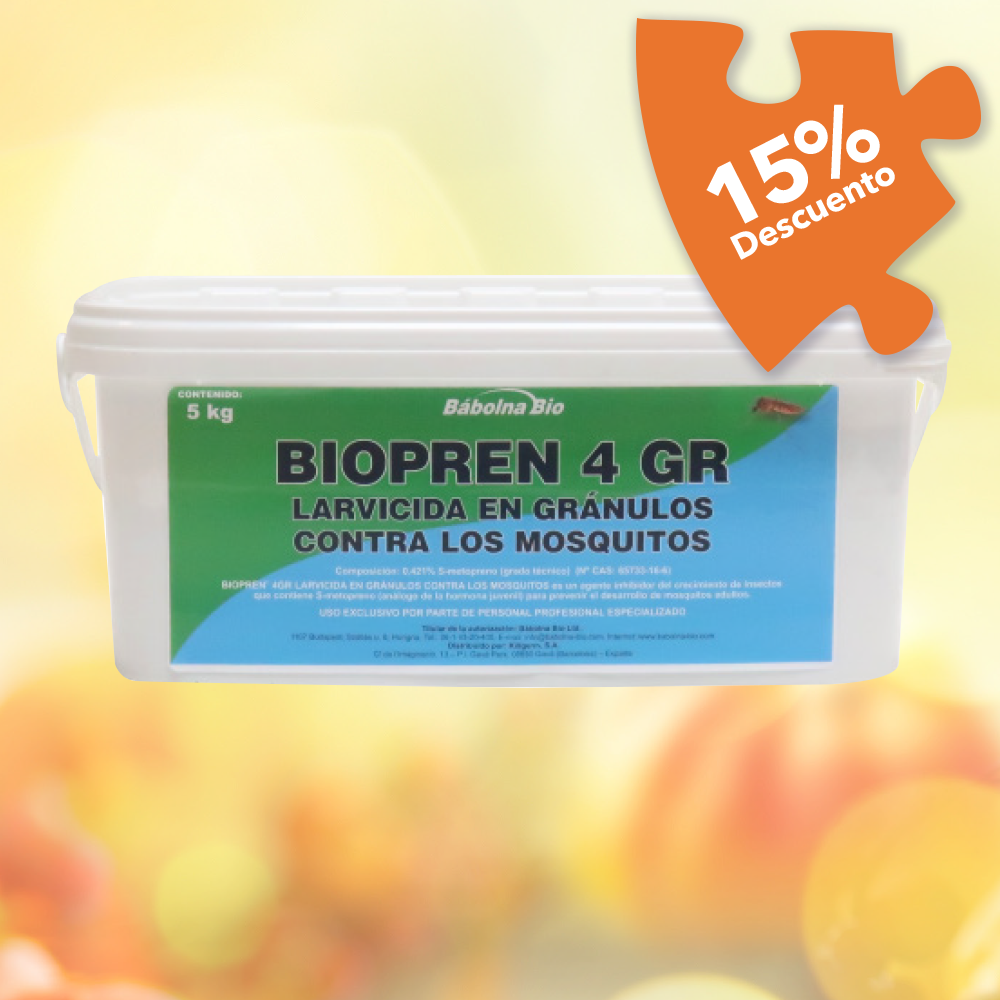 Biopren® 4GR Larvicida en Gránulos Contra los Mosquitos – 5kg