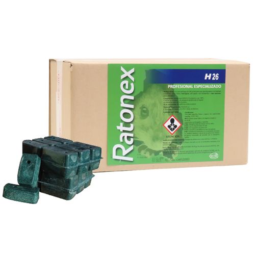 Ratonex H 26 – Bloque Difenacoum al 0,0026% - 4,8kg