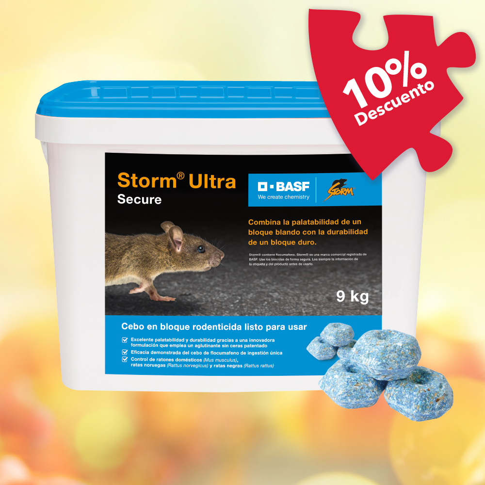 Storm® Ultra Secure - Bloque Flocoumafen al 0,0025% - 9kg